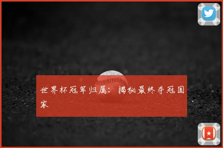 世界杯冠军归属:揭秘最终夺冠国家