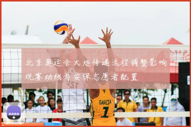 北京奥运会火炬传递流程调整影响观赛动线与安保志愿者配置